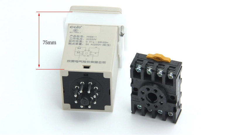 Hhs6r-2 Repeat Time Delay Relay with 2 Set Delay Contact 0.01s-99h99m Timing