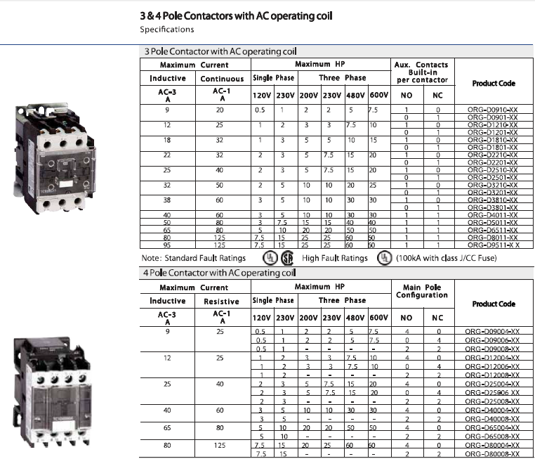 Electrical Contactor Magnetic Contactor AC Contactor 3 Phase Relay Contactor