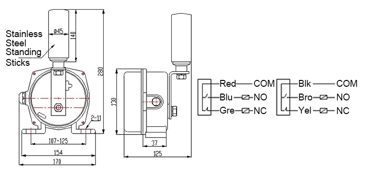 Run-off Switch Two-Stage Pull Dord Switch