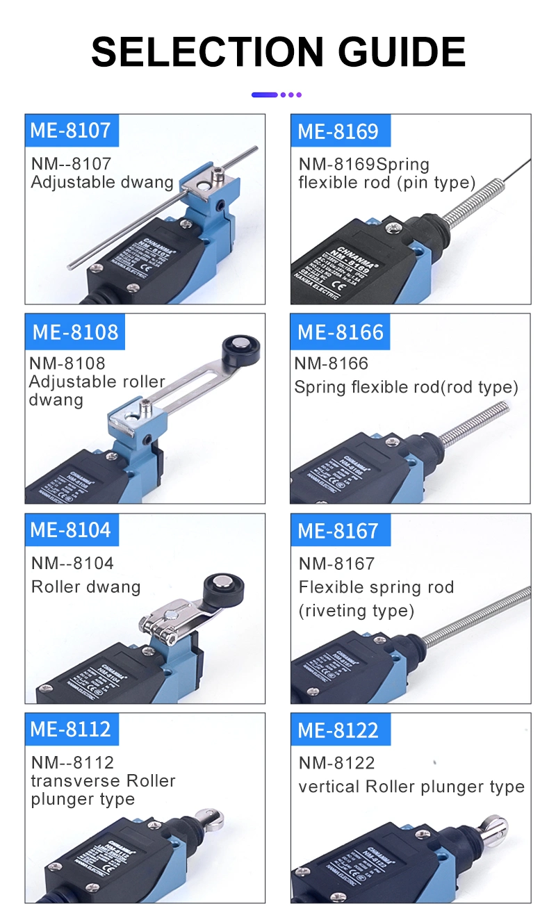 Adjustable Metal Roller Arm Type Limit Switch